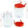 thumbnail image 2 of Pegboard Accessories Organizer Storage Jars Pegboard Bins Plastic Pegboard Jars Impact Resistant Pegboard Jars for Craft Sewing Garage Storage (4 Pieces), 2 of 7
