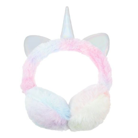 1pc Lovely Unicorns Oreepluff Unicornios Unicornios Cálido Oreja Muff Cálida Felpa Cubierta