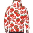 thumbnail image 7 of Fotbe Men's Hoodie with Hand Drawn Tomatoes Pattern - Kangaroo Pocket Pullover Hooded Sweatshirt, Perfect for Daily Wear, Travel, and Home-4X-Large, 7 of 7