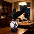 thumbnail image 5 of Halloween Crow Desk Lamp, Dark Academia Table Light with Spooky Bird Figurine Base, Mood Lighting for Study Room, Themed Party Prop and Atmospheric Indoor Decoration for Autumn Evenings, C, 5 of 7