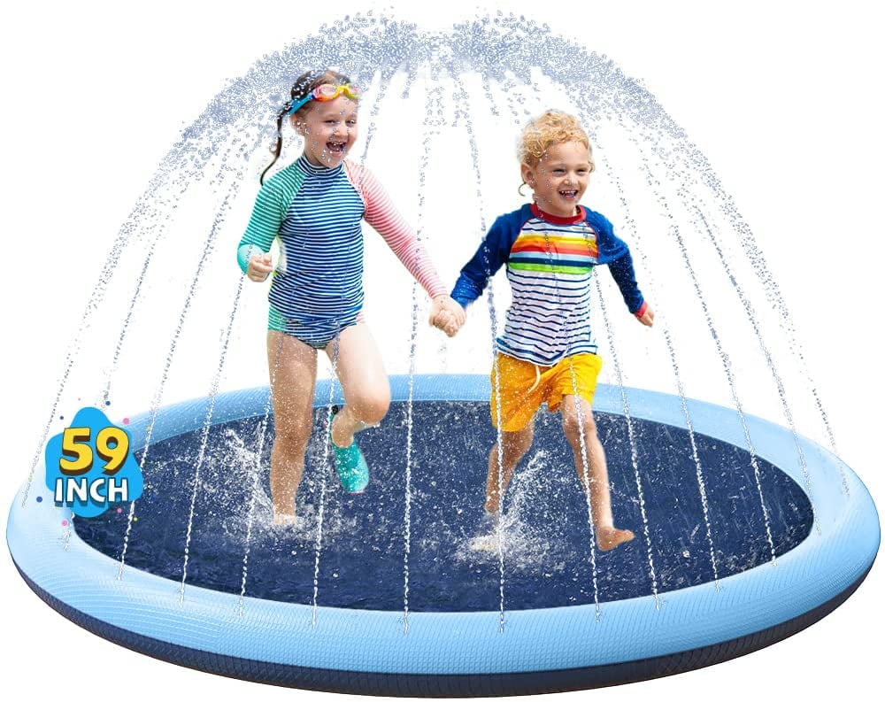 Details about   Sprinkler Splash Pad Kids Toddlers 68 inch Water Spray Play Mat Backyard Pool 