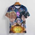 thumbnail image 4 of Genshin Impact Womens T-Shirt Round Neck Short Sleeve Tee Shirts Summer Breathable Tops Blouse 6XL, 4 of 8