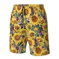 thumbnail image 4 of Fotbe Sunflowers Vintage Trajes de Baño Estampados para Hombre, Shorts de Verano de Secado Rápido, Ropa de Playa, Bañadores-Medium, 4 of 6