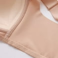 thumbnail image 4 of LYEAA Everyday Bras for Women Soft Cup Lace Push up Lightly Lined Wireless Daily Bras Wirefree Wide Strap Lift Bralette No Wire Breathable Comfort Sleeping Bras Brown XL, 4 of 7