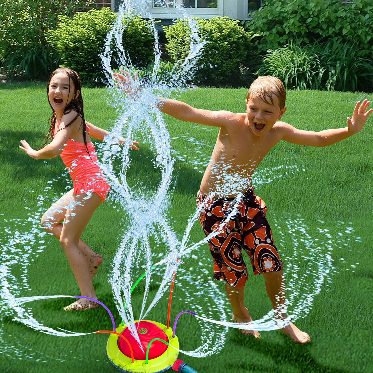 Tidal Storm Hydro Swirl Water Spinning Sprinkler Outdoor Toy for