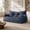 Blue, variant on 61" W x 39.4" D x 27.6" H Corduroy Bean Bag Chair,Oversized 2 Seat Loveseat Sofa,Corduroy Lazy Sofa Bed for Adults,Fit Living Room, Bedroom,Ultra Soft Dutch Velvet,72h Rebound,Blue