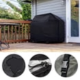 thumbnail image 4 of Patio Grill Cover, Durable 420D Heavy Duty Waterproof Barbecue BBQ Cover, Indoor Outdoor Windproof Garden Grill Cover with Storage Bag, 4 of 6