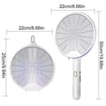 thumbnail image 2 of USB Bug Zapper Plegable UV Luz Mosquito Killer Raqueta 800mAh Fly Trap (Blanco) Likrtyny Libre de BPA, 2 of 7