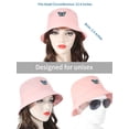 thumbnail image 3 of DLAPL Embroidered Bucket Hat for Women Men Fashion Summer Beach Fisherman Cap, Butterfly Pink, 3 of 5