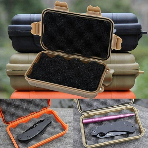 FurNest 1pcs Waterproof Box Small Outdoor Waterproof Box Survival Kit E5X9 Z6U