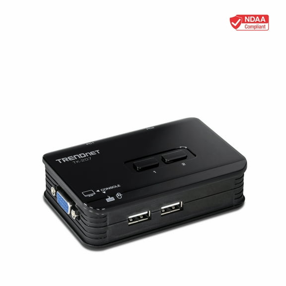 TRENDnet TK-207K, 2-Port USB KVM Switch