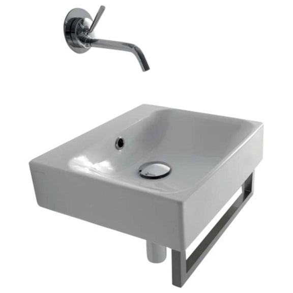 Ws Bath Collections Cento 3539 Cento 15-11/16" Ceramic Wall Mounted / Vessel Bathroom Sink