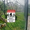 thumbnail image 5 of Funny Metal Signs Bigfoot Gifts For Men Cave Sign Warning Property Protected By Big Foot – Garage Yard Wall Decor, 5 of 7