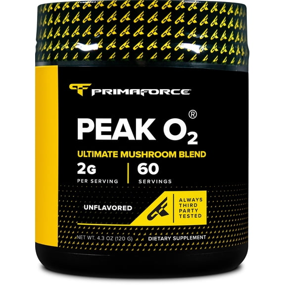 PrimaForce Peak O2 Workout Supplement, 120 Grams, Non-GMO, Vegan and Gluten Free