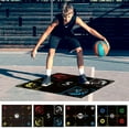 thumbnail image 2 of Apmemiss Clearance Basketball Training Mat Mute Rubber Basketball Footstep Mat Non-Slip Basketball Training System for Home Kids Training Clearance Deals, 2 of 3