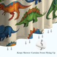 thumbnail image 6 of Beige Cartoon Dinosaurs Pattern Shower Curtain 84"x72" ,Bathroom Decorative Shower Curtains Set with 12 Hooks,Modern Waterproof Washable Shower Curtain, 6 of 6