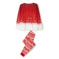 thumbnail image 4 of Pijamas Para La Familia Navidad Ropa De Dormir A Juego Ciervo Copo De Nieve Estampado Jersey + Pantalones XBTCLXEBCO Papá Rojo;XL, 4 of 6