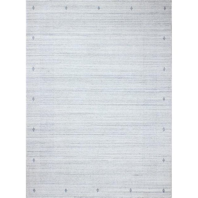 Bashian T142-GLA-4X6-BNT3 Bashian Terrain Collection Geometric Contemporary Wool & Viscose Hand Loomed Area Rug, Glacier - 3 ft. 6 in. x 5 ft. 6 in.
