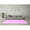 thumbnail image 3 of Ahgly Company Indoor Rectangle Solid Pink Modern Area Rugs, 2' x 5', 3 of 4