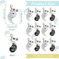 thumbnail image 2 of Colorful 24 Pcs Yin Yang with Dragon Stitch Markers Enamel Alloy Crochet Stitch Marker Charms Removable Lobster Claw Clasps Locking Stitch Marker for Knitting Weaving Sewing Jewelry Making, 2 of 6