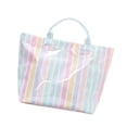 thumbnail image 4 of Bolso tote impermeable, elegante, ligero y sencillo, ideal para el trabajo. Rayas arcoíris, 4 of 8