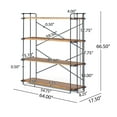thumbnail image 3 of GDF Studio Mercia Industrial 4 Shelf Firwood Bookcase, Multicolor, 3 of 10
