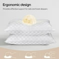 thumbnail image 3 of King Size Pillows Set of 4 Soft and Skin Friendly | Down Alternative Pillow for Back, Stomach or Side Sleepers, 20x36 Inches, 3 of 6