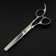 thumbnail image 5 of Juego de tijeras profesionales para cortar el cabello, tijeras de barbero de acero inoxidable de 15 cm con hojas de precisión y mango ergonómico., 5 of 5
