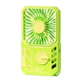 thumbnail image 1 of Ventilador portátil de mano, multifuncional, ajustable, ligero, personal, mini ventilador Verde, 1 of 9
