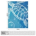 thumbnail image 4 of ARISTURING Turtle Swirls Flannel Blanket Lightweight Blanket for All Seasons 60x80in, 4 of 6