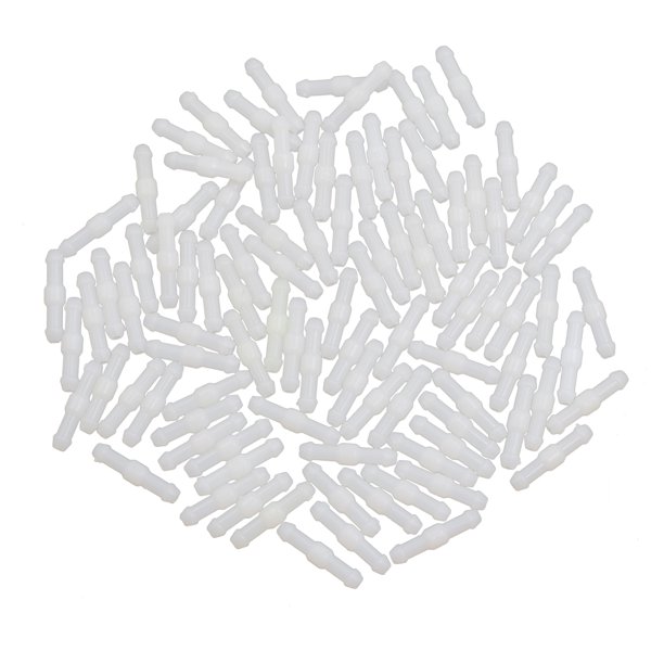 Conector De Agua Blanco Para Manguera De Plástico Divisor De Instalación De Tubo 29x6,3mm 100Pcs