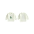 thumbnail image 2 of Rovasas Little Girl Christmas Sweater Tree Crewneck Long Sleeve Knit Tops, 2 of 9