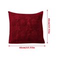 Christmas Tufted Throw Pillow Covers， 3D Embroidery Santa Tree