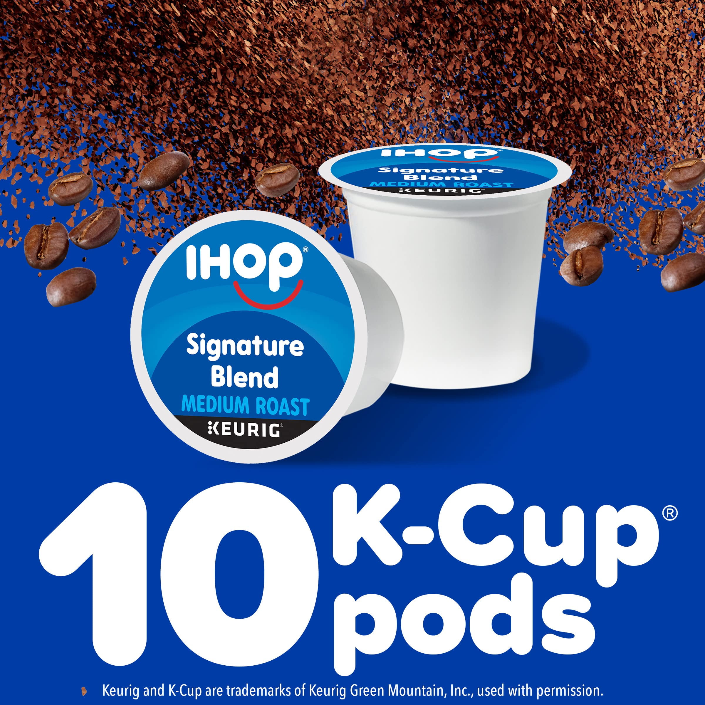 IHOP Medium Roast Signature Blend Keurig GJM1&nbsp;K-Cup Coffee Pods, 10 ct Box