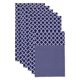 thumbnail image 1 of Revestimiento para nevera DII, no adhesivo, celosía azul marino, 12 x 24 cm, paquete de 6, 1 of 7