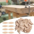 thumbnail image 3 of 100Pcs Wood Biscuits Solid Wood Wide Applications Multiple DIY Sturdy Durable Wood Jointing Biscuits for Woodworking, 3 of 7