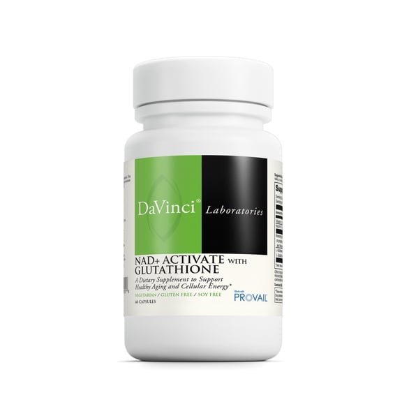 DaVinci Labs NAD  ACTIVATE WITH GLUTATHIONE - Dietary Supplement - 60 Capsules