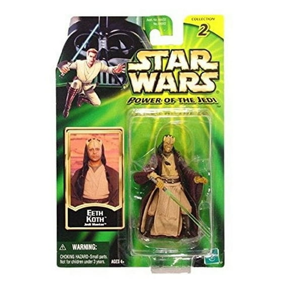 Star Wars - Power of the Jedi (POTJ) - Action Figure - Eeth Koth (Jedi Master) (3.75 inch)