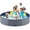Gray, variant on Niubya 79 x 16'' Foldable Dog Swimming Pool, Portable Bath Tub for Pets Indoor and Outdoor(Blue)