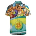 thumbnail image 3 of Scooby Doo Poster Men's Casual Button-Down Shirts Summer Short Sleeve Tee Shirt Daily Hawaiian Beach Shirt Top With Pocket, 3 of 9