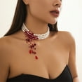 thumbnail image 4 of MKKAS Halloween Horror Bloody Choker - Vibrant Realistic Drip Necklace, Spooky Festive Party Costume, H, Bloody Choker, Halloween, 4 of 6