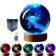 thumbnail image 1 of Lámpara Crystal Ball Conalisk Axolotl 3D con base de madera de 8 cm, 1 of 9