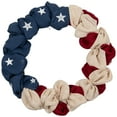 thumbnail image 2 of Northlight Americana Stars and Stripes Small Burlap Patriotic Wreath - 20" - Unlit, 2 of 8