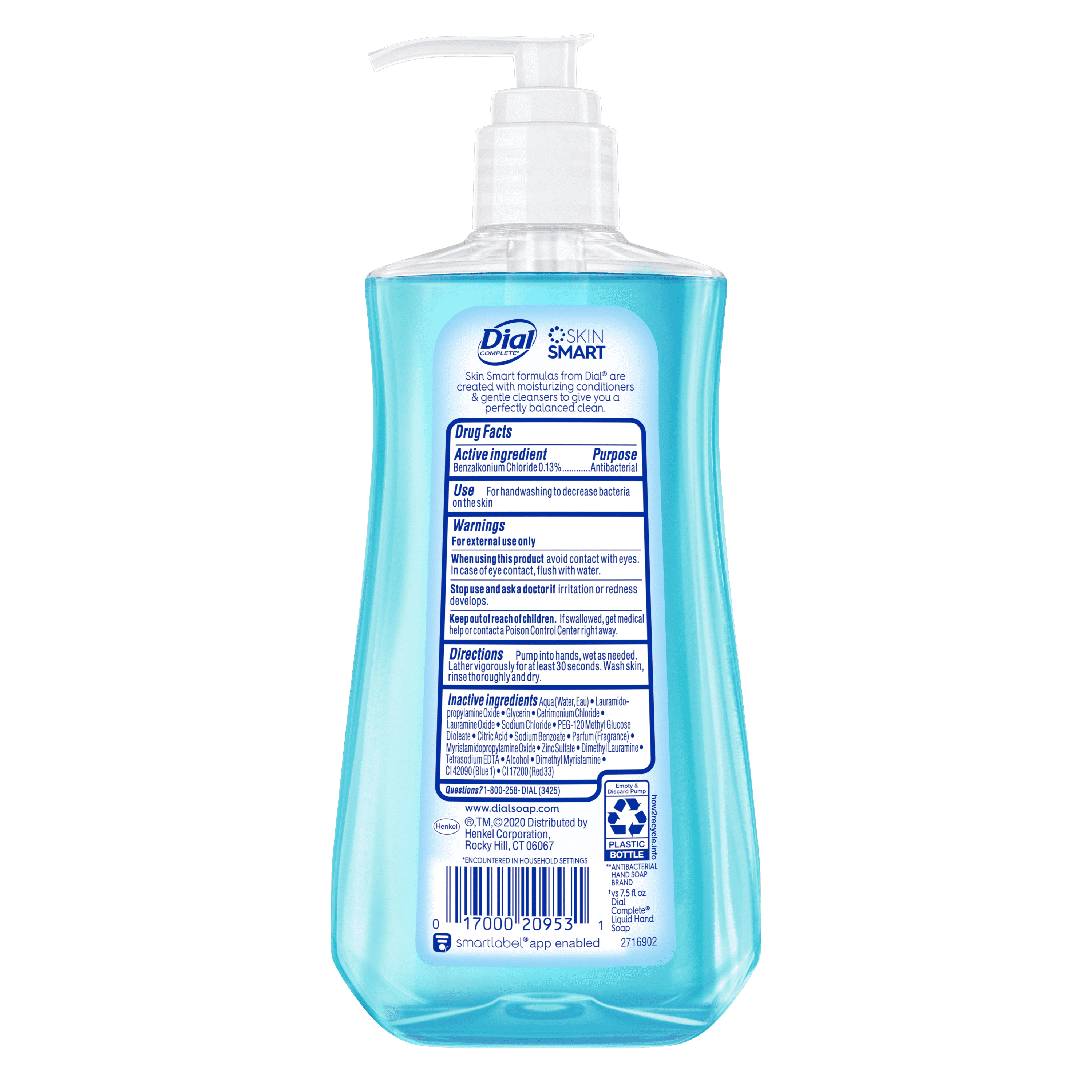 Dial antibacterial liquid soap spring water hotsell
