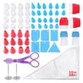 thumbnail image 2 of 65pcs Cake Decorating Tool Set with Storage Box Cake Decorating Supplies Kit Confectionery Nozzles Kitchen Accessory New, 2 of 5