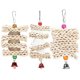 thumbnail image 1 of Parrots Chewing Toy Corn Husk Pepper Wood Cuttlefish Bone String Cage Hanging Bird Biting Toy(No. 1 No. 2 No. 3 ), 1 of 1