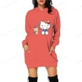 thumbnail image 4 of Sudaderas con capucha de mujer de otoño 2024, sudaderas largas con estampado 3D de Hello Kitty, sudaderas con capucha sexys ajustadas para mujer, abrigos casuales y2k, 4 of 5