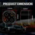thumbnail image 2 of 2X 3inch LED Light Cube Pods Spot Beam Offroad Driving Fog Yellow Lamp US, 2 of 12