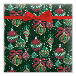 Woodland Christmas Collage Jumbo Rolled Gift Wrap - 1 Giant Roll, 32 feet  Long, Heavyweight, Holiday Wrapping Paper