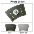 thumbnail image 3 of 4 Pcs Wedge Placemats For Round Table ,waterproof Pu Leather Mats For Stain Resistant Xmas Placemats, 3 of 5